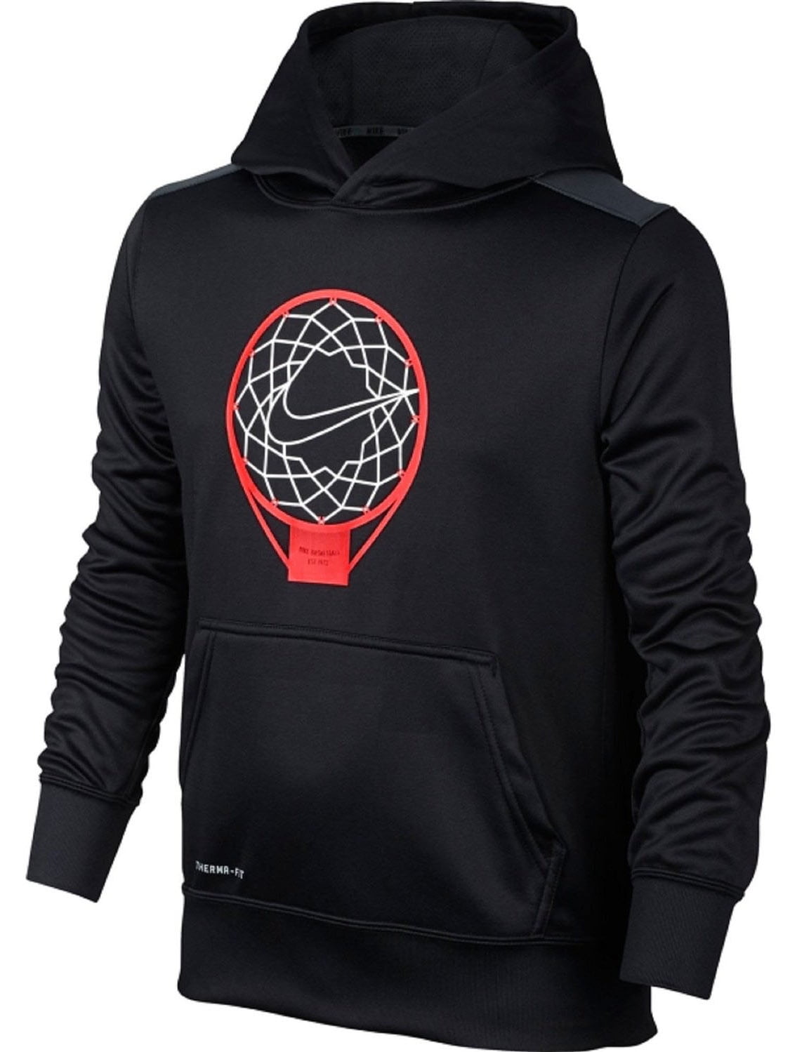 Nike - Nike Big Boys' (8-20) Therma-Fit KO Pullover Basketball Hoodie-Black - Walmart.com