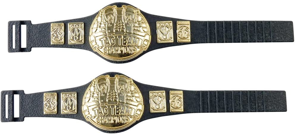 Custom AEW Tag Team Championships For WWE Action Figures Toy Title Belt 