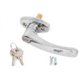 thumbnail image 2 of Universal Locking L Handle in Chrome for Trash & Linen Chute Doors ADA Approved, 2 of 4