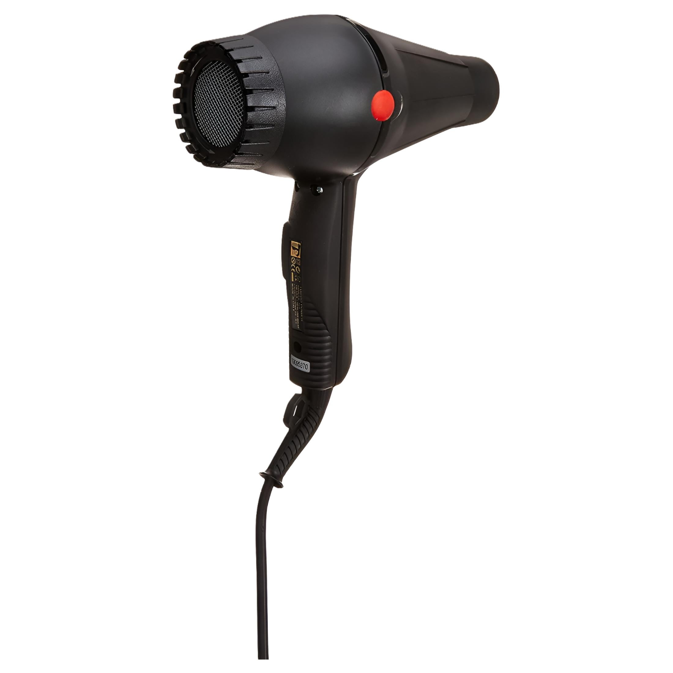 Turbo Power Twin Turbo 3200 + Plus Matte Black 324, Black, Professional Hair Dryer