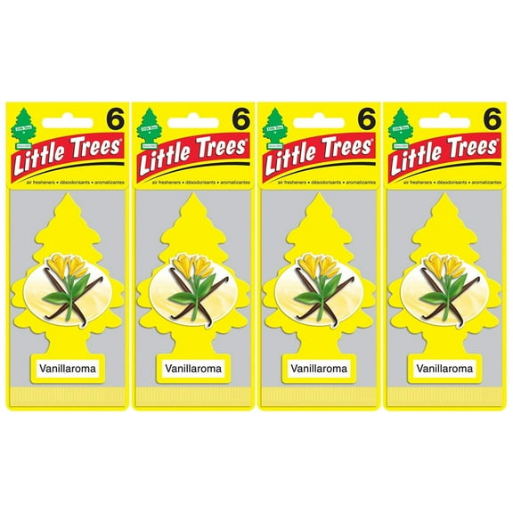 LITTLE TREES Long-Lasting Automotive Air Fresheners, Multicolor, 24 Count