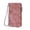 Pink, variant on Men's and Women's Slim RFID Blocking Vertical Leather Wallet with Loose for Secure Daily Use