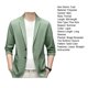 thumbnail image 5 of Chaqueta de traje elegante para hombre, abrigo de traje ligero para hombre, abrigo de traje Formal de verano con solapa, botones dobles, negocios para el trabajo, 5 of 5