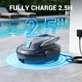 thumbnail image 4 of Steelite Cordless Robotic Pool Cleaner, Automatic Pool Vacuum with Dual Filters, 120 Mins Runtime,Smart Self-Parking,Robot Pool Vacuum for Above Ground Pool Up to 1076 Sq.Ft, 4 of 7