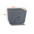 thumbnail image 2 of Square Patio Table Cover 12 Oz Waterproof 100% Weather Resistant Outdoor Square Table Cover with Air Pocket and Drawstrap for Snug Fit (Grey, 29" H x 46" W x 46" D), 2 of 7