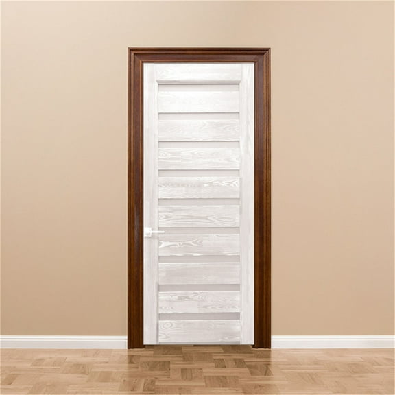 Wood Grain Door Sticker Peel & Stick Vinyl Wallpaper For Bedroom Door ration Decal Mural deur sticke