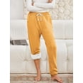 thumbnail image 5 of FAVIPT Womens Fleece Jogger Sweatpants Sherpa Drawstring Elastic Waist Pockets Cozy Joggers Thick Winter Warm Soft Athletic Pants Watermelon Red,XL, 5 of 7