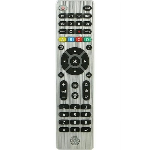 4-Device Universal Remote Control, Silver