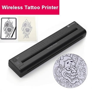 PELCAS Tattoo Stencil Printer Machine Thermal Printer Tattoo Stencil Machine  with 10pcs Tattoo Transfer Paper Copier Printer for Tattooing Artist Tattoo  Supplies(Black) 