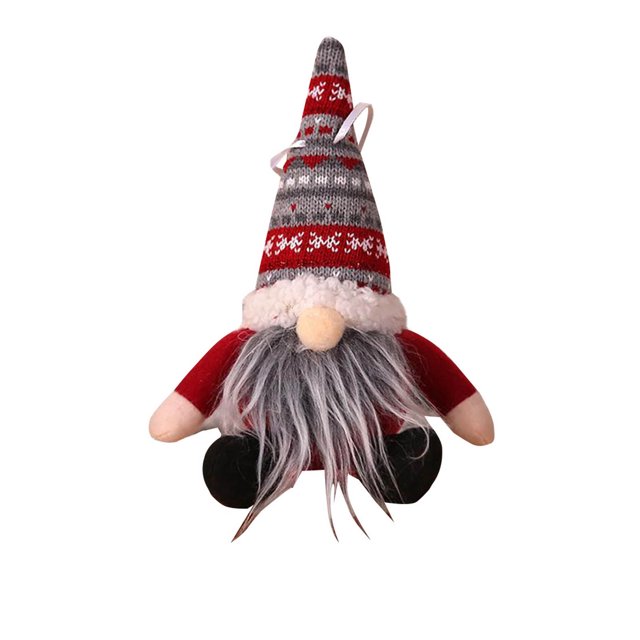Little Christmas Trees for Decoration Christmas Decorations Creative Sitting Posture Forest Doll Doll Christmas Tree Pendant Doll Pendant White Christmas Decorations for Tree