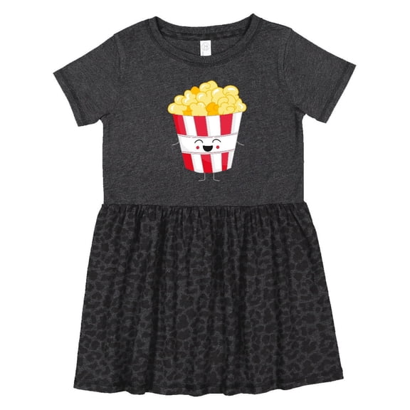 Inktastic Cute Kawaii Popcorn Girls Toddler Dress