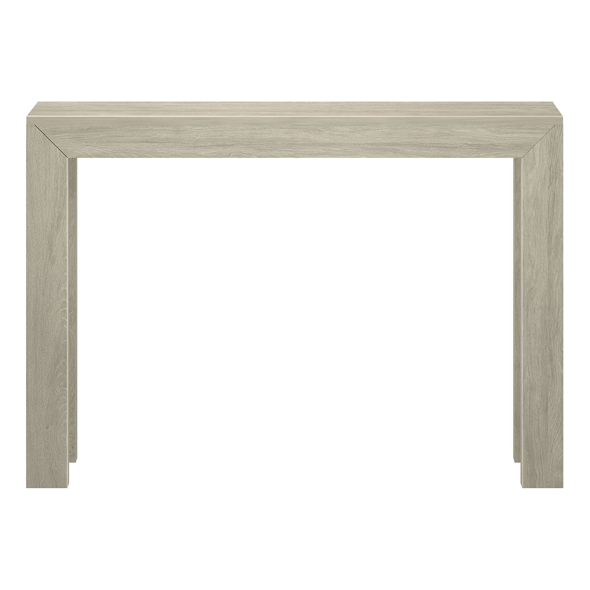 Plank+Beam 46" Modern Solid Wood Console Table, Narrow Entryway Table, Behind The Couch, Seashell