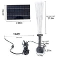 thumbnail image 5 of Highly Efficient Solar Water Pump Kit, Floating Birdbath Water Pumps With Easy To Use Features For Aquarium, Garden And Pool Decoration_Perfect Gift, 5 of 5