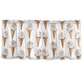 thumbnail image 7 of Yayeee Kitchen Curtains Tier Set of 2 Light Filtering 57"x24" Over Sink Window Panels, Cartoon Ice Cream Pattern, 7 of 7