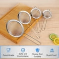 thumbnail image 4 of mdesiwst Stainless Steel Fine Mesh Strainer Set Multi-Size Kitchen Sifter for Flour Oil & Juice Long Handle Dishwasher Safe Versatile Sieve for Cooking Baking Tea, 4 of 8