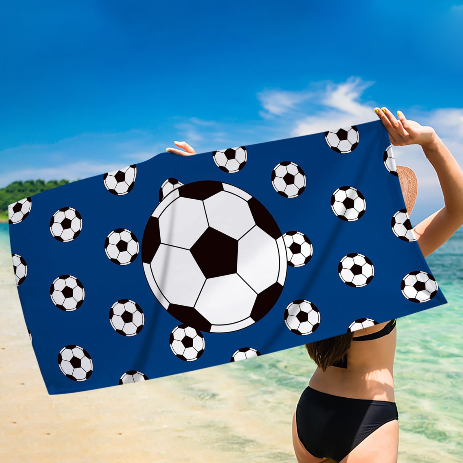 Fun Beach Stuff Baseball Beach Towels Quick Dry, Compact Beach Towel Sand Towels Beach, Summer Beach Essentials Summer Towel Cheap Towels Clearance (75x150cm/30x60in)