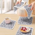thumbnail image 5 of Blue Floral Leaf Pot Holders for Kitchen Heatproof Potholder, 3 Pack Retro Farmhouse Plant Tree Branch Hot Pads Multipurpose Oven Pads Cloth Potholders Trivet for Cooking Baking, 5 of 8