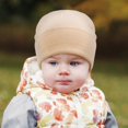 thumbnail image 7 of Baby Beanie Hat Mittens Set Kids Winter Warm Knit Caps with Gloves for Toddler Boys Girls 3-24 months (Beige), 7 of 7