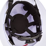 Hyper Tough Full Brim Safety Hardhat, White