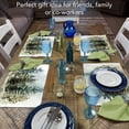 thumbnail image 5 of Highland Home Misty Tree Line 4-Pack Cotton Blend Washable Placemats, 5 of 6