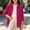 Hot Pink, variant on Sevevn Girls' Corduroy Button Down Shirt Long Sleeve Roll‑Up Cuffs Collared Loose Casual Blouse Top With Pocket
