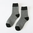 thumbnail image 4 of FhsagQ Socks Mens Socks Men Stockings Fashionable Autumn and Winter New Pattern Color Matching Thickened Warm and Comfortable Men Socks Plus Size Socks for Men 3X Socks for Men Padded Grey One Size, 4 of 4