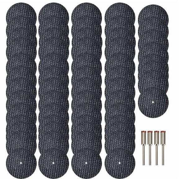 60PCS Rotary Tool Cut Off Wheels 1-1/4Inch Reinforced Fiberglass Cut Off Wheels &4PCS Mandrels Rotary Tool Accessories