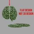 thumbnail image 4 of TiniDecor Brain Christmas Ornament, Funny Holiday Decor, Acrylic, Pine Tree Style, Gift for Thinkers, 4 of 4