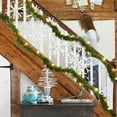 thumbnail image 4 of Christmas Garlands Hwkond Christmas Pines Needle Decorative Lights String With Small White Balls, Christmas Tree Thanksgiving Decoration Battery Operated Batteries Not Included Up to 60% Off, 4 of 7