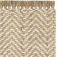 thumbnail image 5 of SAFAVIEH Natural Fiber Gillian Chevron Jute Runner Rug, Bleach/Natural, 2'6" x 8', 5 of 6