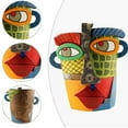 thumbnail image 4 of Picasso Brutalist Abstract Beauty Face Flower Pot Ornaments - Unique Face Planters Pots Rainbow Head Planter Decorative Flower Pot for Indoor Outdoor Plants, 4 of 5