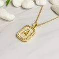 thumbnail image 5 of Ellison+Young Initial Deco Open Locket Pendant Necklace, A-Z Letter Chain, Gifts for Women, 5 of 16