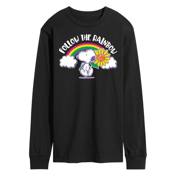 Peanuts - Follow The Rainbow - Men's Long Sleeve T-Shirt