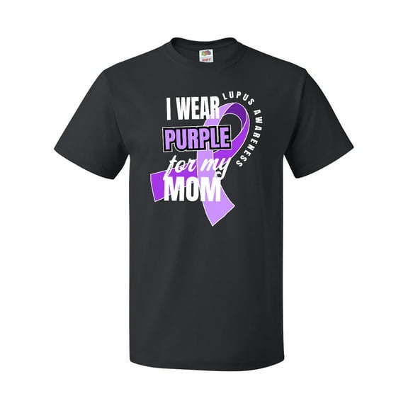 Inktastic I Wear Purple for My Mom Lupus Awareness T-Shirt