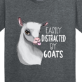 thumbnail image 4 of Inktastic Easily Distracted by Goats Cute Goat Youth T-Shirt, 4 of 5