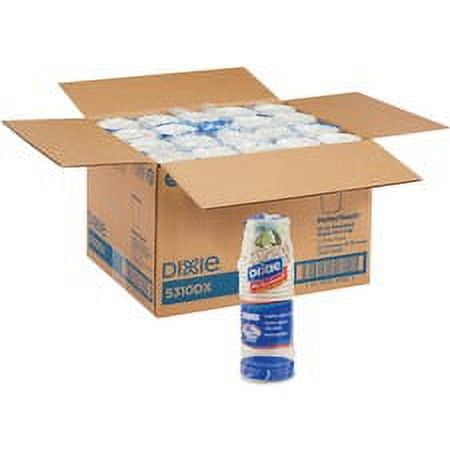 Dixie PerfecTouch Hot Cups - 25 / Pack - 10 fl oz - 20 / Carton - White - Paper - Hot Drink | Bundle of 5 Cartons