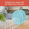 thumbnail image 2 of Spectrum Euro Kitchen Organizer, Dish Drying Rack for Kitchen Counter, Matte White, 2 of 6