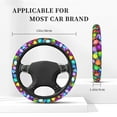 thumbnail image 5 of Fotbe Colorful Easter Eggs1 Steering Wheel Cover Universal 15 in Car Accessories for Men Women,Steering Wheel Protector Comfortable Protective Case for SUV Sedan Decor, 5 of 8