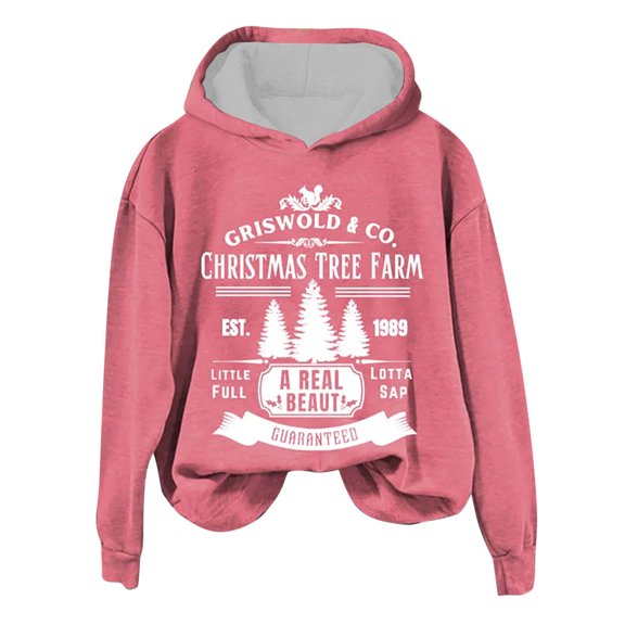 Lindreshi Sweatshirt for Women Loose Fit Women's Fashion Printed Pocket Long Sleeve Blouse Casual Tops Sweatershirt Button Hoodies