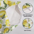 thumbnail image 5 of Summer Lemon Pillow Covers 16x16 Set of 2 Yellow Green Watercolor Fruits Floral Print Decorative Throw Pillows Outdoor Farmhouse Pillowcases Linen Cushion Case Decor for Home Sofa Couch Bed, 5 of 6