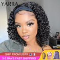 thumbnail image 2 of Peluca rizada brasileña con diadema, cabello humano de 8 a 30 pulgadas, pelucas de cabello humano rizado sin pegamento para mujeres, fácil de llevar, 180% Yarra Tan Jianjun unisex, 2 of 2