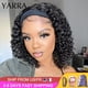 thumbnail image 2 of Peluca rizada brasileña con diadema, cabello humano de 8 a 30 pulgadas, pelucas de cabello humano rizado sin pegamento para mujeres, fácil de llevar, 180% Yarra Tan Jianjun unisex, 2 of 2