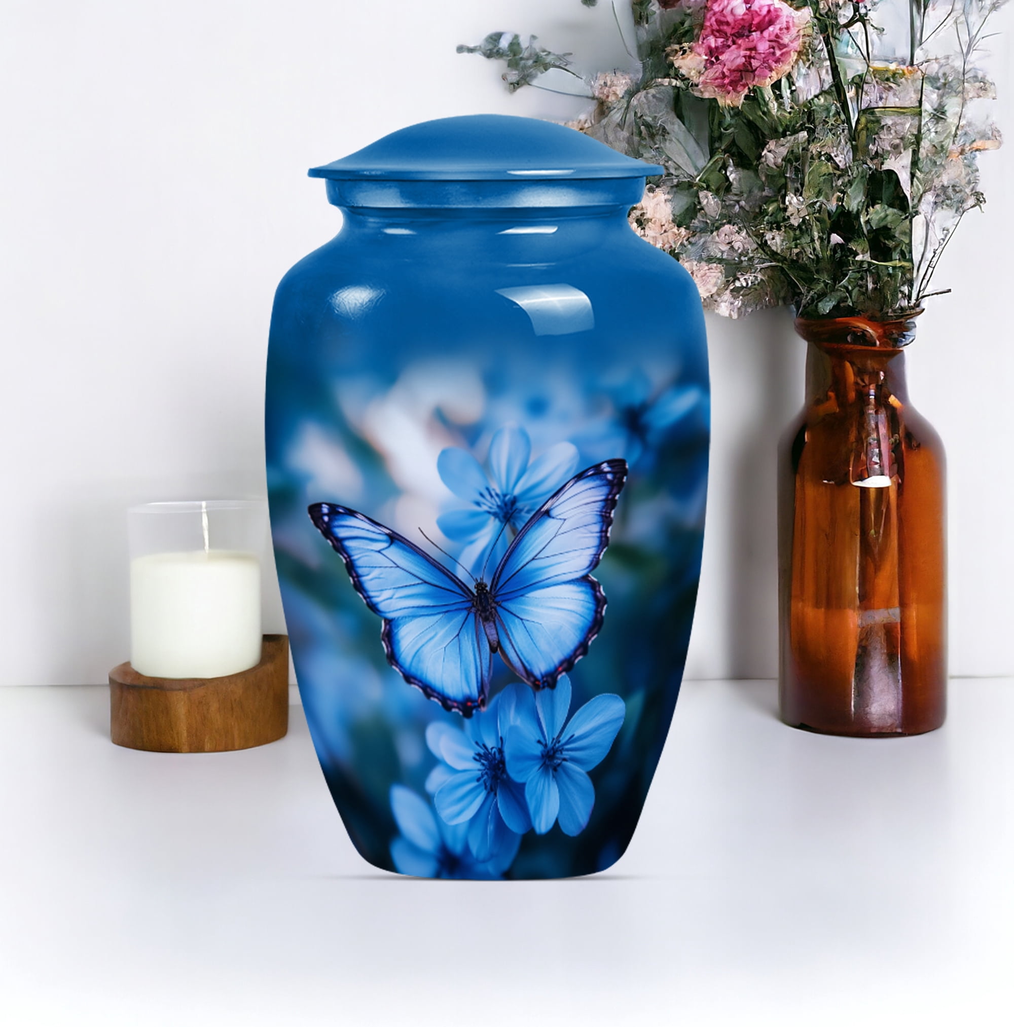 Butterfly Cremation Urns for Human Ashes, Urn for Ashes for Women, Urns for Human Ashes Adult Man, Large Urn for Ashes Adult Female (Size - 10inch)