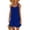 Blue, variant on Women's Casual Loose Fit Sleeveless U Neck Dress Lightweight Comfy Solid Color Shift Dress for Summer Beach Vacation and Everyday Wear