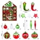 thumbnail image 1 of Bolas de Navidad en caja de 70 bolas colgantes pintadas de forma especial para árbol de Navidad, bolas de colores para decoración navideña, 1 of 6