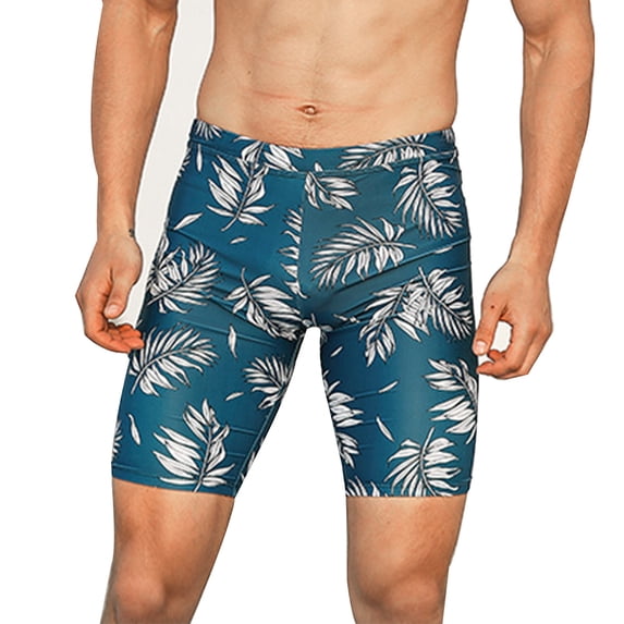 Fashion full-lined men's swimming trunks Summer men's swimming trunks Embarrassment prevention swimming trunks
