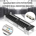 thumbnail image 2 of Kit d'Outils Réseau Panneau de Patch CAT6 12 Ports RJ45 Support Mural avec Support Mural, 2 of 6
