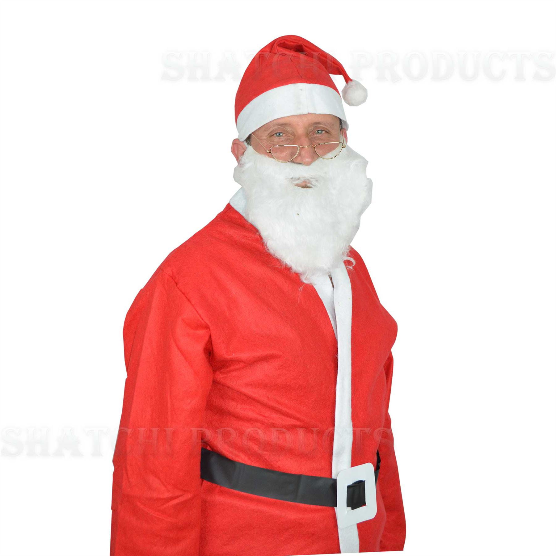 Adult Mens Economy Father Christmas Santa Beard Xmas Fancy Dress Accessory