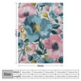 thumbnail image 4 of Orinice Flower Pattern Pink Blue Warm Lightweight Soft Fleece Blanket Throw Blanket Living Room Sofa Decor Cow Gifts All Seasons Blanket Multiple Sizes 60x80in, 4 of 6
