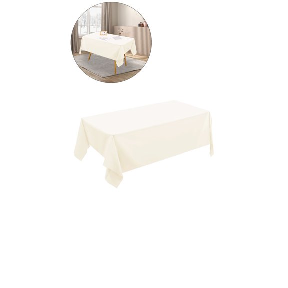 Yoloke Plastic Tablecloths - Disposable Plastic Table Covers Table Cloths Waterproof TableCloth Oil-proof Table Cloth Thin Table Covers for BBQ Picnic Birthday Wedding Parties, 54x73 Inch